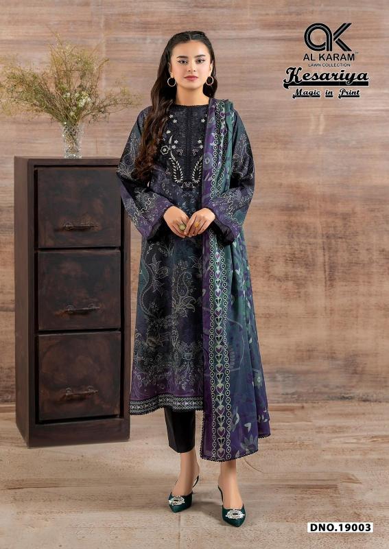 Al karam kesariya vol-19 pakistani suits manufacturer in pakistan